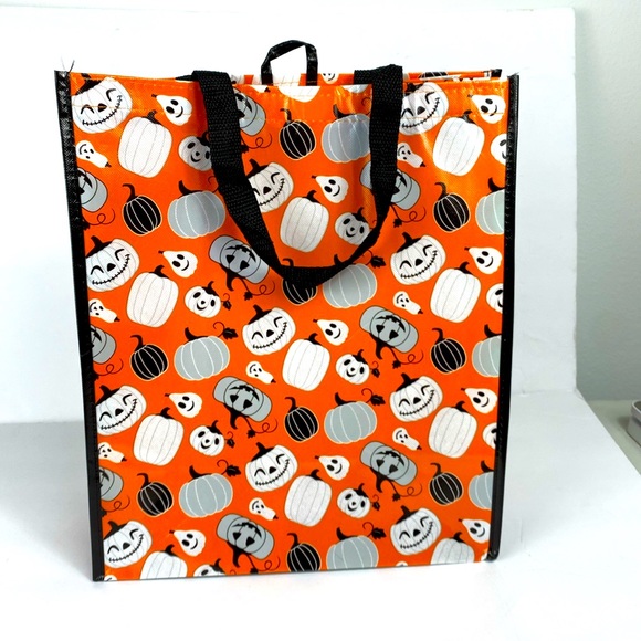 Halloween Pumpkins Michaels tote bag 16” tall NWOT Reusable - Picture 1 of 4